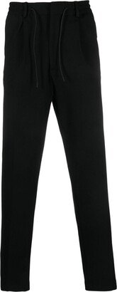 Drawstring-Waistband Slim-Cut Trousers-AE