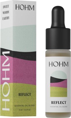 Hohm Reflect Essential Oil Blend , Pure Essential Oil for Your Home Diffuser - With Bergamot, Vetiver, Lime, and Ylang Ylang - 15 mL - Natura