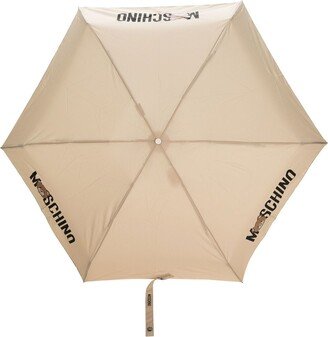 Logo-Print Compact Umbrella-AR