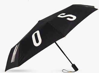 Folding Umbrella With Logo Unisex - Black-AI