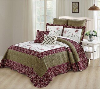 Serenta Oversized Saigon 7 Piece Bedspread Set, Queen and King