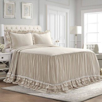 3pc Ella Lace Ruffle Bedspread Set