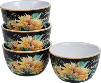 Sunflower Fields 4-Pc. Ice Cream Bowls