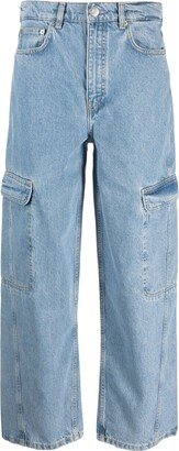 Bimba y Lola Cargo Wide-Leg Jeans