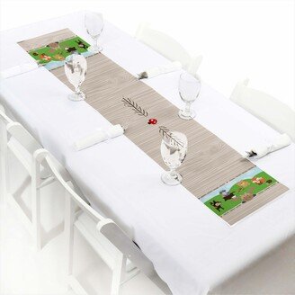 Big Dot Of Happiness Woodland Creatures - Petite Party Paper Table Runner - 12 x 60 inches