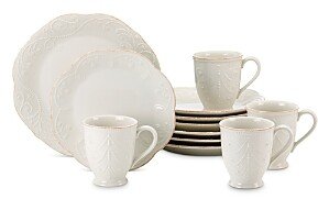 French Perle 12 Piece Dinnerware Set