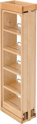 432-WF39-6C 6 x 39 Inch Wooden Adjustable Pull-Out Between Cabinet Wall Filler Kitchen Storage Organizer Unit