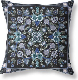 Amrita Sen Designs Amrita Sen Paisley Leaf Geo Indoor Outdoor Pillow Zip-AF