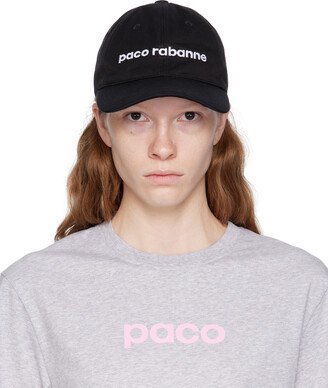 Rabanne Black Logo Cap