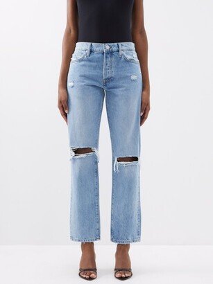 Le Slouch Distressed Jeans