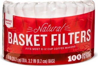 Natural Coffee Filters - 100ct - Market Pantry™