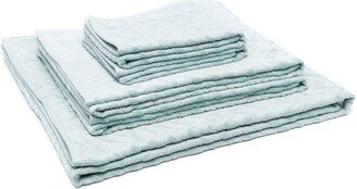 Zigzag-Pattern Towels (Set Of 5)