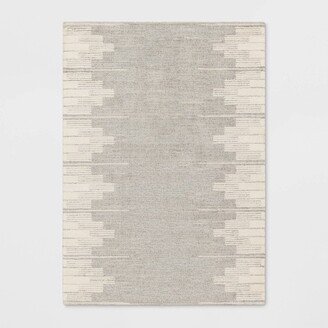 Modern Lines Plush Area Rug Cream