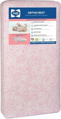 Ortho Rest Waterproof Baby Crib Mattress and Toddler Bed Mattress - Pink