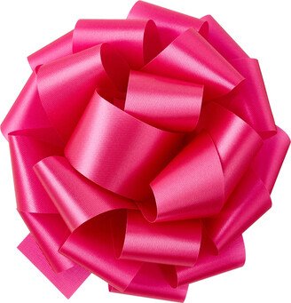 Satin Pom Bow Pink