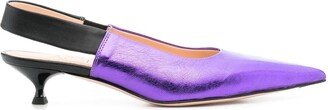 Lenor slingback leather pumps