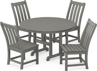 Vineyard 5-Piece Round Side Chair Dining Set