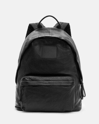 Carabiner Leather Backpack - Black