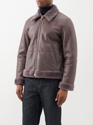 Shearling-trim Sheepskin-leather Jacket