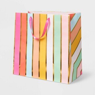 Square Simple Striped Gift Bag - Spritz™