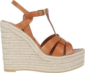 T-Strap Wedge Sandals