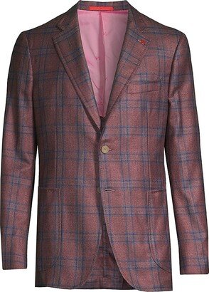 Capri Plaid Silk-Cashmere Sport Coat