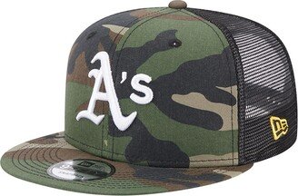 Men's Camo Oakland Athletics Trucker 9FIFTY Snapback Hat