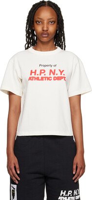 White 'H.P. N.Y.' T-Shirt