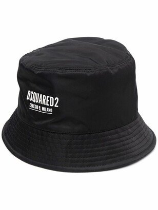 Logo-Print Bucket Hat-AE