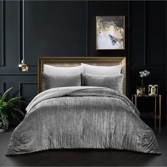 Grace Living Moriah Crinkle Velvet Comforter Set