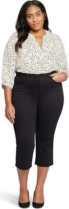 Plus Size Joni High-Rise Relaxed Capris in Black (Black) Women's Jeans