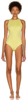 Mini Intreccio Swimsuit in Yellow