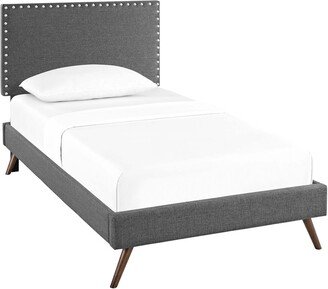 Macie Twin Platform Bed with Round Splayed Legs