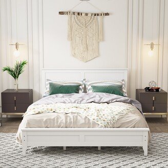 Modern Solid Wood Platform Bed