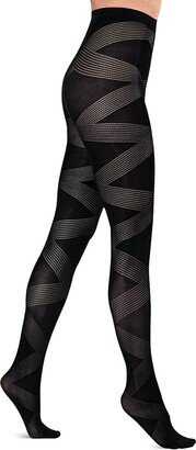 LECHERY European Made Zig Zag Tights