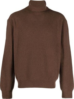 Ribbed Roll-Neck Jumper-AI