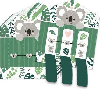 Big Dot of Happiness Koala Cutie - Bear Birthday Party and Baby Shower Game Pickle Cards - Pull Tabs 3-in-a-Row - Set of 12