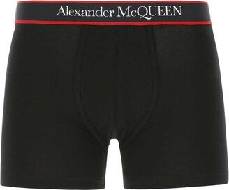 Logo-Waist Stretch Boxer Shorts-AA