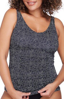 Artesands Zig Zag Raphael E- & F- Cup Underwire Tankini Top