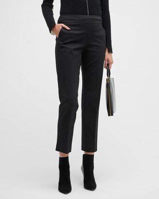 Lulu Cropped Straight-Leg Cotton Pants