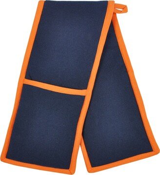 Contrast Double Oven Gloves Blue/Orange