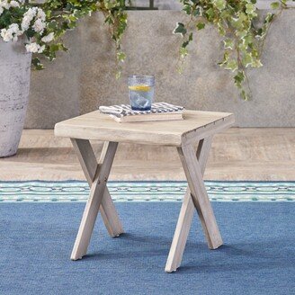 Eaglewood Outdoor Acacia Wood Side Table