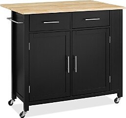 Sparrow & Wren Savannah Wood Top Drop Leaf Kitchen Island/Cart