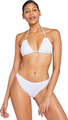 Midori Bottoms (White EcoRib) Women's Swimwear