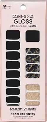 Gloss Palette Nail Art - Black Obsidian - 32ct