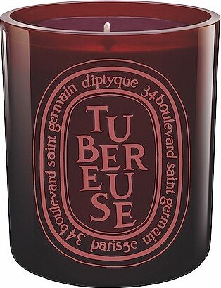 Tubereuse Scented Color Candle in Burgundy