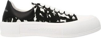 Graffiti Printed Low-Top Sneakers