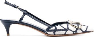 50mm VLogo slingback pumps