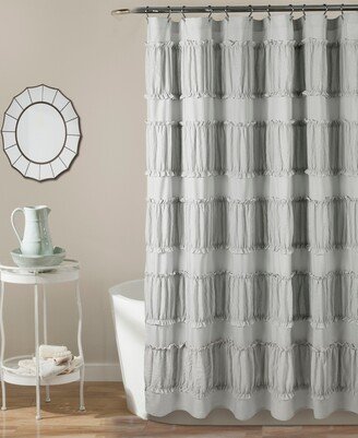 Nova Ruffle 72 x 72 Shower Curtain