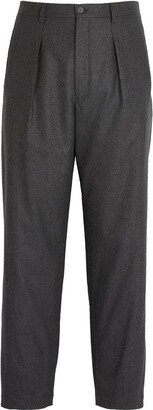 Wool-Blend Tailored Trousers